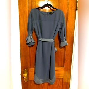 Banana Republic Soft Blue Quarter Sleeve Dress Sz 0